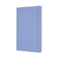 Notitieboek Moleskine large 130x210mm blanco soft cover hydrangea blue