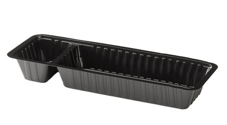 A-Bakje Type A16 Zijvak 205x76x35 PS Zwart Inhoud 250CC. Sausinhoud 60CC. Doosinhoud 1000 St.