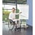 Multifunctionele flip-over verrijdbaar, zittend, als tafel bord: b x h = 680x1040 mm
