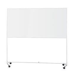 Whiteboard met verrijdbare standaard staal, gecoat b x h = 2000x1000 mm