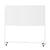 Whiteboard met verrijdbare standaard staal, gecoat b x h = 2000x1000 mm