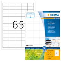 Etiket HERMA recycling 10725 38.1x21.2mm 5200 stuks wit