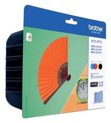 Inktcartridge Brother LC-129XLVALBP zwart + 3 kleuren