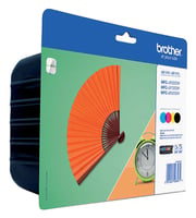 Inktcartridge Brother LC-129XLVALBP zwart + 3 kleuren