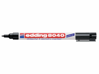 VILTSTIFT EDDING 8040 WASGOED ROND 1MM ZWART artikel afbeelding