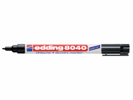 Viltstift edding 8040 wasgoed rond 1mm zwart