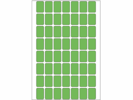 Etiket HERMA 2345 12x18mm groen 1792 stuks