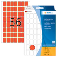 Etiket HERMA 2342 12x18mm rood 1792 stuks