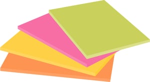 Memoblok Post-it 6445 Super Sticky 152x101mm assorti