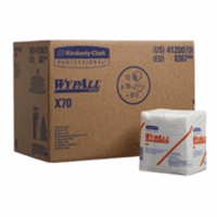 Kimberly Clark Wypall X70 poetsdoek, 1-laags, kleur wit. Verpakt per 12x76doek