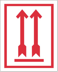 Waarschuwingssticker Pijl omhoog/rl500
