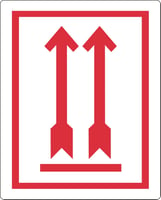Waarschuwingssticker Pijl omhoog/rl500