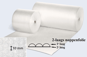 Noppenfolie 50cm/100m rol/45 my/2-laags/Type S Ultra Light Coex