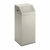 Afvalbak voor kringloopmateriaal inhoud 76 l, b x h x d = 380x890x380 mm kiezelgrijs