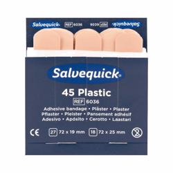 Navulling voor SALVEQUICK 6 VE pleisterstrips, waterbestendig, elk 45 stuks VE à 6 stuks artikel afbeelding