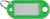 Sleutellabel 50x12mm groen/pk 10