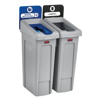 Recyclingstation SLIM JIM® startset, inhoud 87 l vanaf 2 stuks
