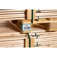 Afzetbanden voor palletvoet met opgestoken hoezen (Kleur: Groen; Minimale bestelhoeveelheid: 1 VE)