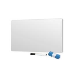 Whiteboard, zonder frame geëmailleerd staal, wit b x h x d = 580x430x7 mm, met toebehoren