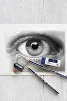 Potlood Faber-Castell 6 hardheden inclusief puntenslijper en gum