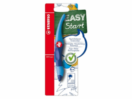 Rollerpen STABILO Easyoriginal rechtshandig licht/donkerblauw blister à 1 stuk
