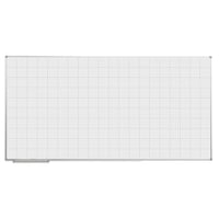 Geruit wandbord wit gelakt