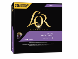 L'OR Espresso Lungo Profondo, Koffiecapsules (pak 20 stuks)