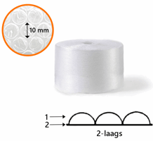 Luchtkussenfolie 250cm x 100m 45My 2L 10mm nop