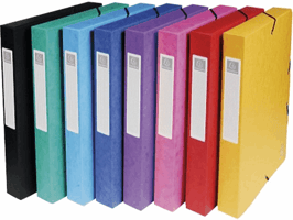 Elastobox Exacompta A4 40mm 600gr assorti