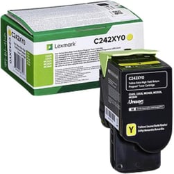Tonercartridge Lexmark C242XY0 geel artikel afbeelding