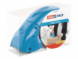 Verpakkingstape dispenser tesapack® pack-n-go blauw
