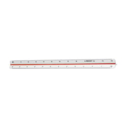 Schaalstok Westcott 30cm 1:100/200/250