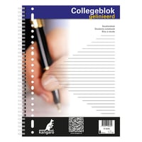 Collegeblok Kangaro A4 23R lijn 80v/pk5