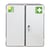 Verbandkast conform DIN 13169 met 2 deuren, wit, h x b x d = 462x404x170 mm met vulling