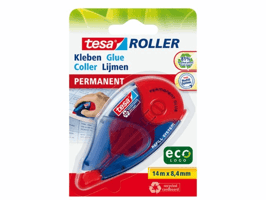 Lijmroller tesa® ecoLogo® permanent navulbaar op blister