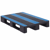 Pallet voor zware lasten, antislipcoating met 3 sleeplatten en verstevigingsprofielen breedte 800 mm