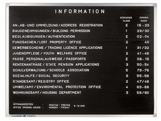 INFOBORD LETTER PREMIUM 30X40CM RUBBERPROFIEL  artikel afbeelding