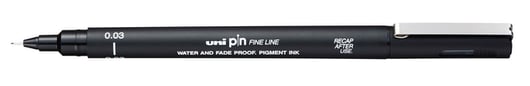 Fineliner Uni-ball Pin 0.03mm zwart artikel afbeelding