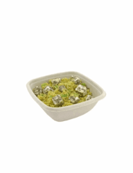 Suikerriet box vierkant 375ml/130x130x52mm, kleur bruin artikel afbeelding