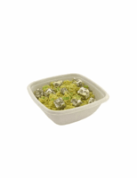 Suikerriet box vierkant 375ml/130x130x52mm, kleur bruin