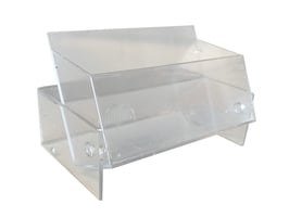 Visitekaartdoosje/kanteldoosje 90x60x30mm type PS1 transparant