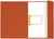 Combimap Secolor folio 1 klep recycled 250gr rood