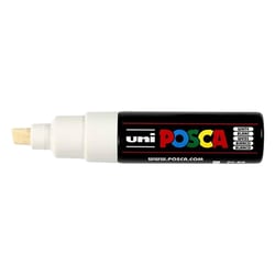 Lakmarker Uni Posca 8mm beitel wit/pk6