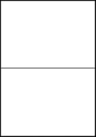 Etiket Avery Zweckform 3655-200 210x148mm A5 wit 400stuks