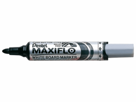Viltstift Pentel MWL5M Maxiflo whiteboard rond 3mm zwart