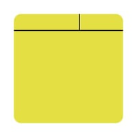 Post-its l x b = 100x100 mm, VE = 10 stuks geel