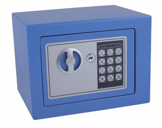 Kluis Pavo mini 230x170x170mm elektronisch blauw artikel afbeelding