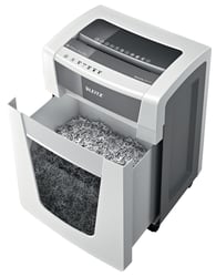 Leitz Leitz IQ Office Pro P5+ Super Micro Cut versnipperaar, 7 vellen, 30 liter, vernietigt: Papier, nietjes, paperclips