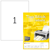 Etiket Office 210x297mm 100 stuks