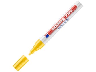 edding Lakmarker 750 2 - 4 mm, geel (pak 10 stuks) artikel afbeelding